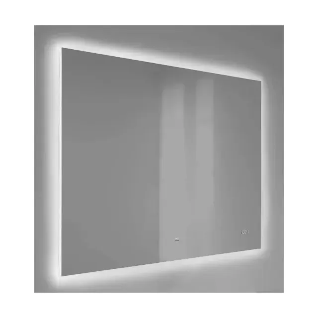 Зеркало Raval Kvadro 100*80 с led-подсветкой и часами