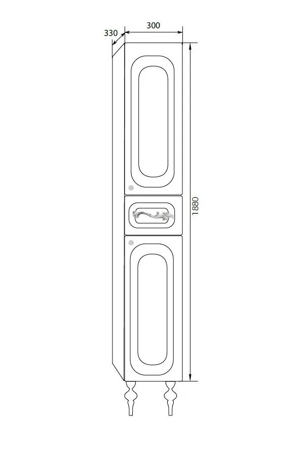 Пенал MarkaOne Cheri 30Н 2д. 1в.я. White L