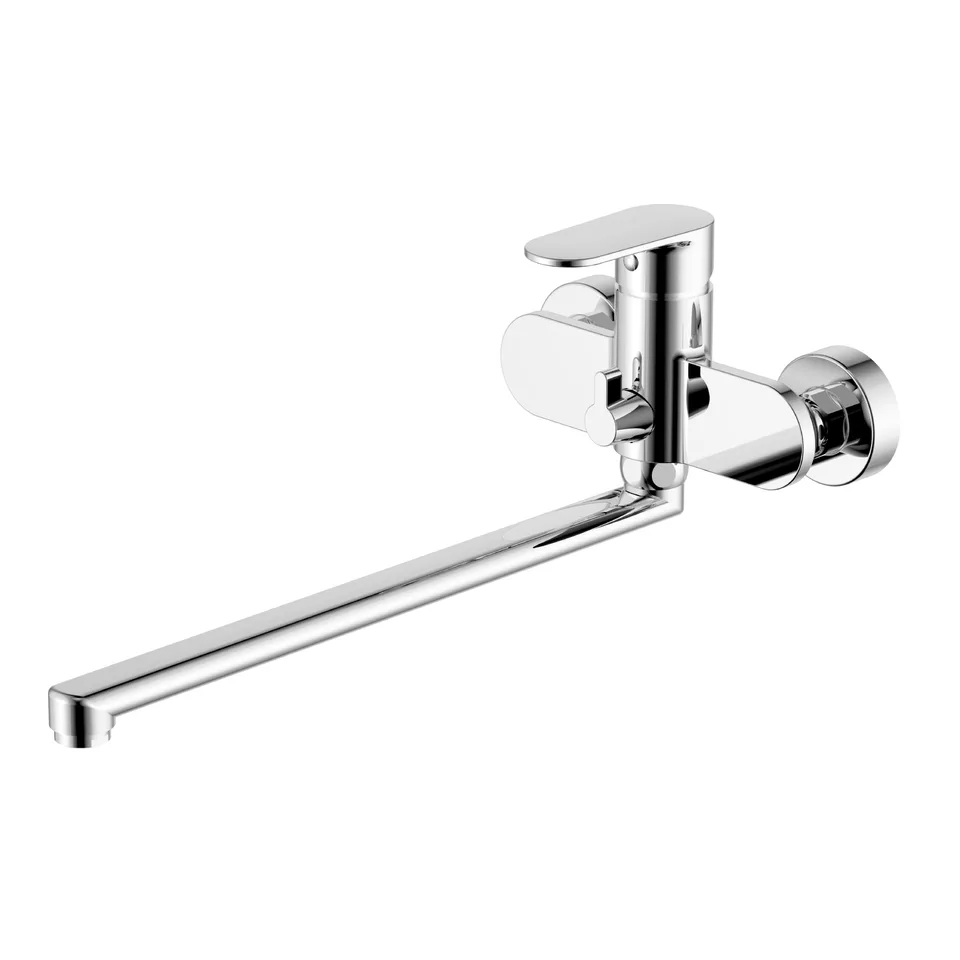 AQ1842CR НИКА смеситель для ванны с длинным изливом