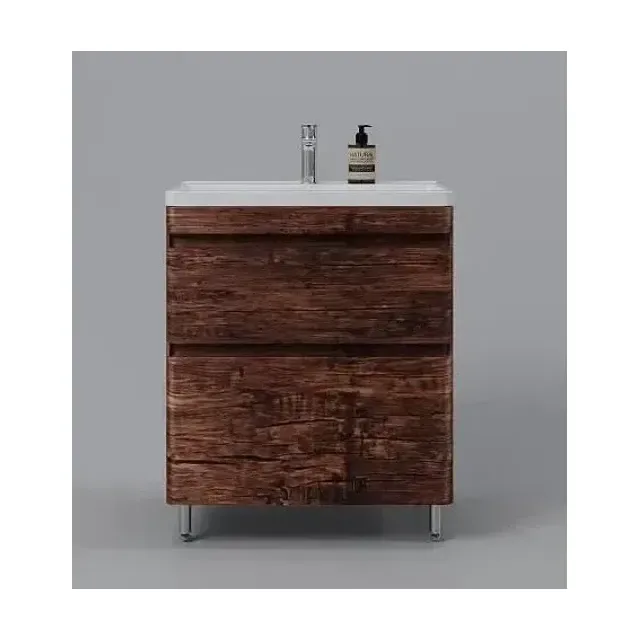 Тумба с раковиной Style Line Атлантика 70 напольная старое дерево