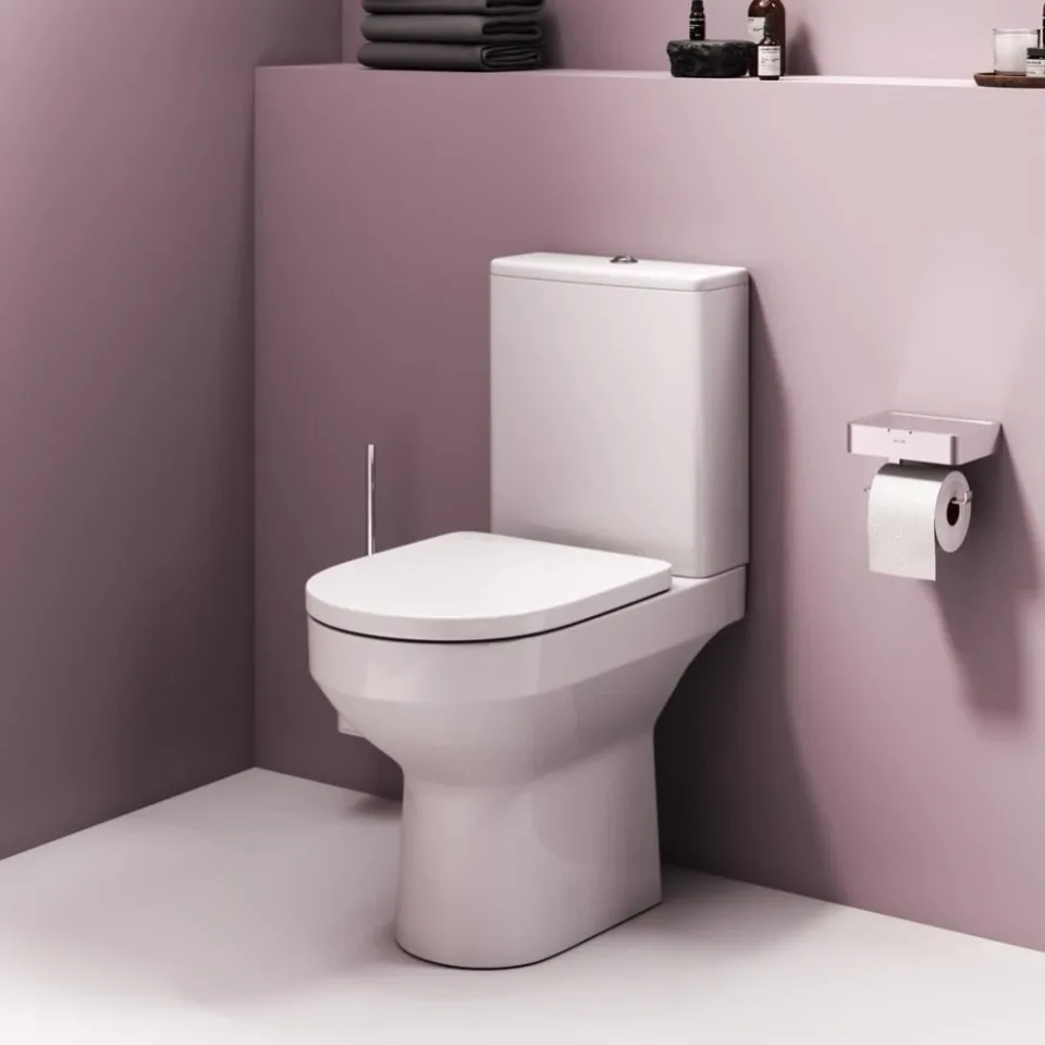 Унитаз-компакт AM.PM Spirit V2.0 37*63,5 безободковый FlashClean с крышкой-сиденьем микролифт и аксессуарами