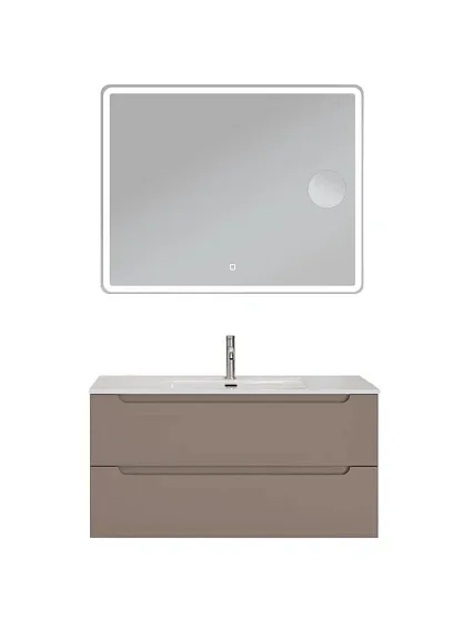 Комплект мебели BelBagno Этна (Etna) 100 бежевый матовый (раковина BB1000ETL)