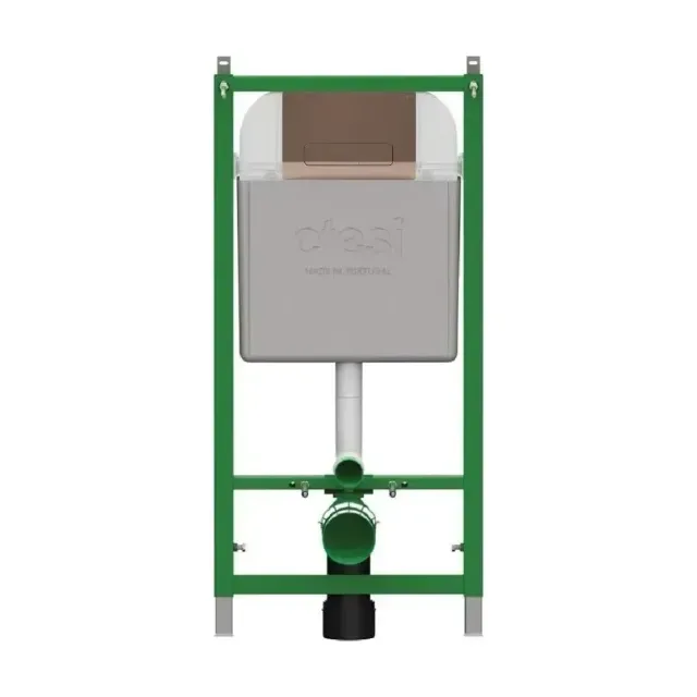 Система инсталляции для унитазов Ctesi Solid BK0200240 клавиша смыва Keen бронза