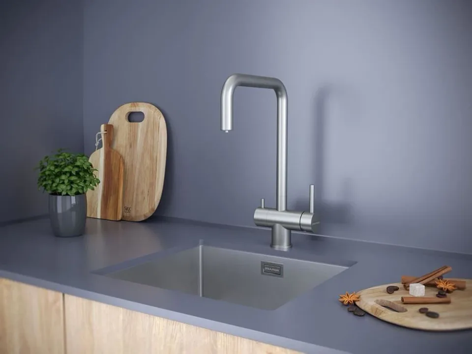 Смеситель Paulmark Wetter We213030-SS для кухни с функцией подключения фильтра сталь