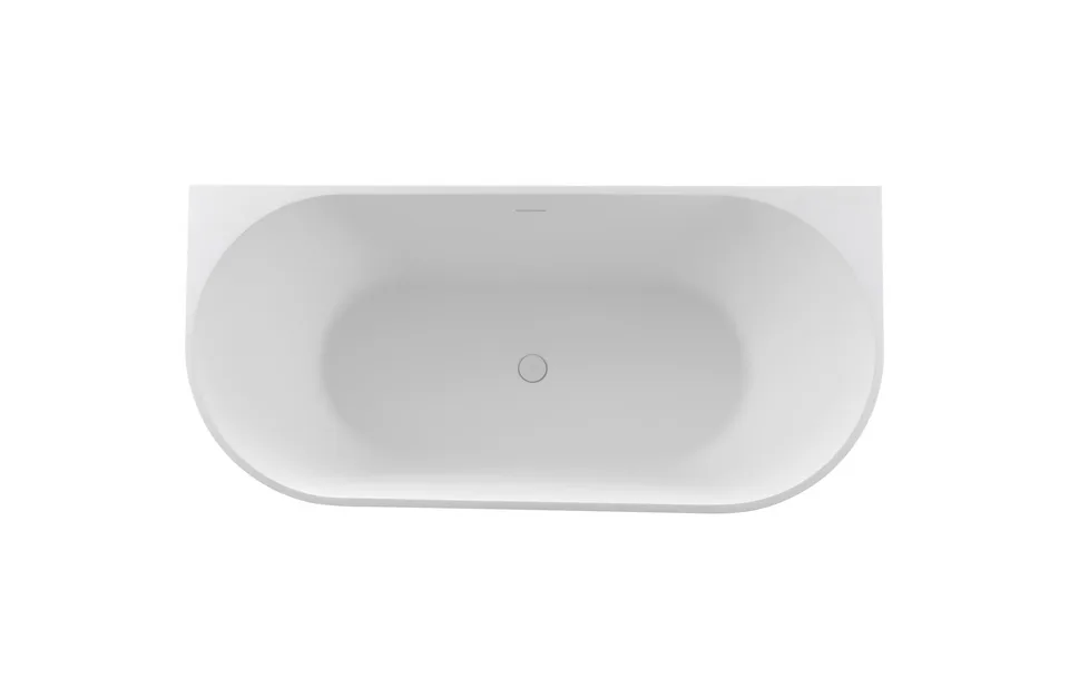 Ванна из искусственного камня Solid Surface CEZARES CZR-METAURO-WALL-170-80-55-SSB
