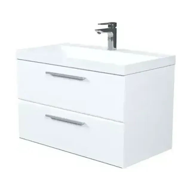 Тумба с раковиной Iddis подвесная Слайд Икс (Slide X) SLX80W0i95K 80 см белый
