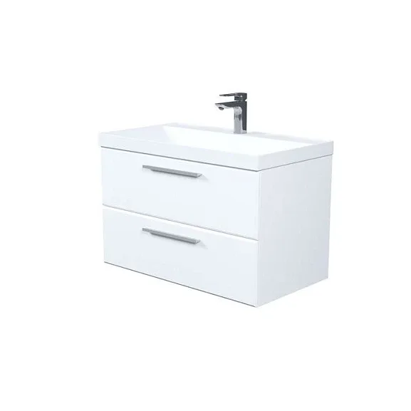Тумба с раковиной Iddis подвесная Слайд Икс (Slide X) SLX80W0i95K 80 см белый