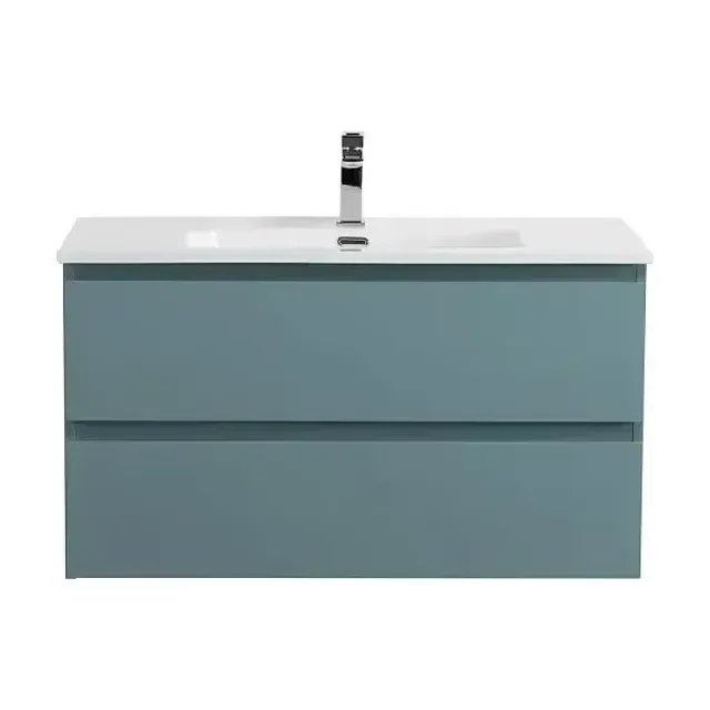 Тумба с раковиной BelBagno Крафт (Kraft) 90 голубая матовая (раковина BB900ETL)