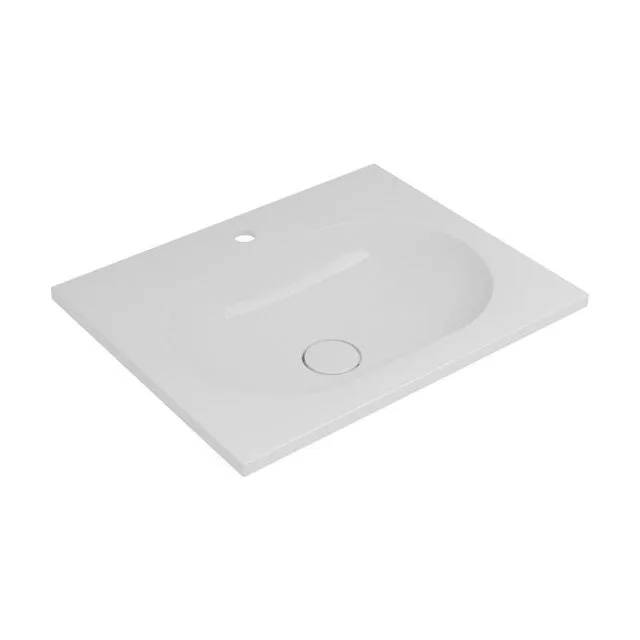 Раковина из кварца Vincea 60 см VCB-4H600W встраиваемая цвет белый