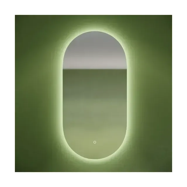 Зеркало Sancos Овал (Oval) OV45C 45х90 подвесное с подсветкой