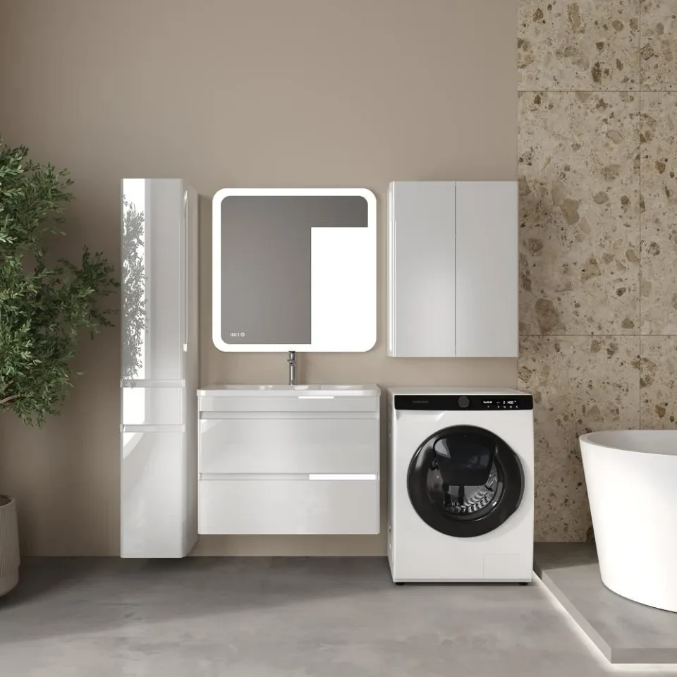 Шкаф Style Line Атлантика 60*80 белый глянец