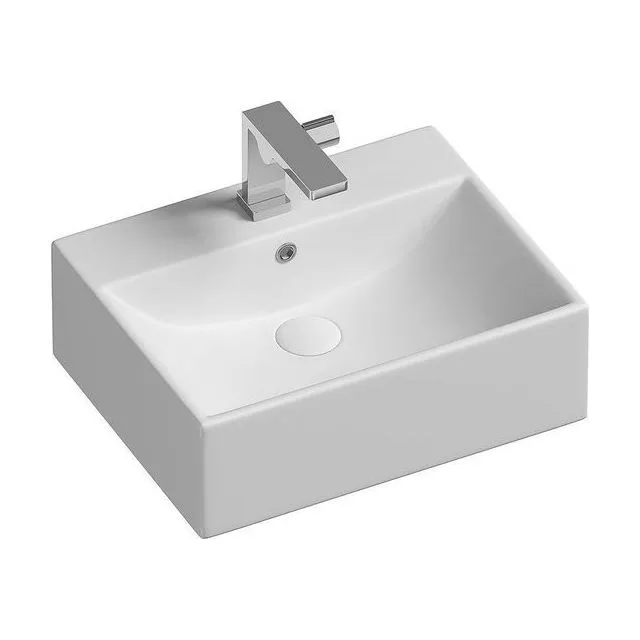 Раковина из сантехнического фарфора Ceramica Nova Элемент (Element) 50 см CN6040 накладная цвет белый