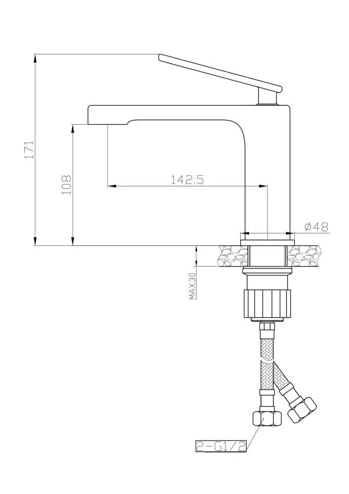 Смеситель Agger Бьюти A2602100 для раковины