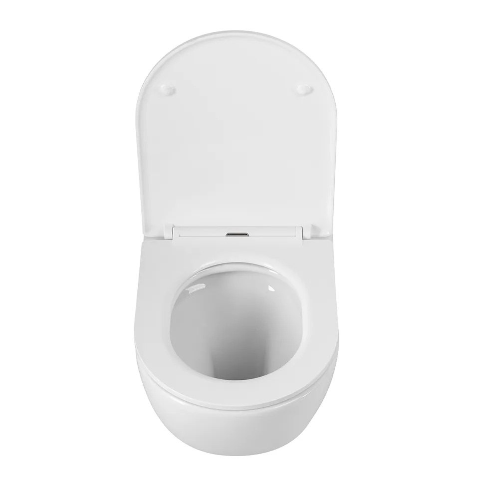 Унитаз подвесной безободковый с сиденьем CEZARES RELAX CZR-38088-49-TH-TOR/SC