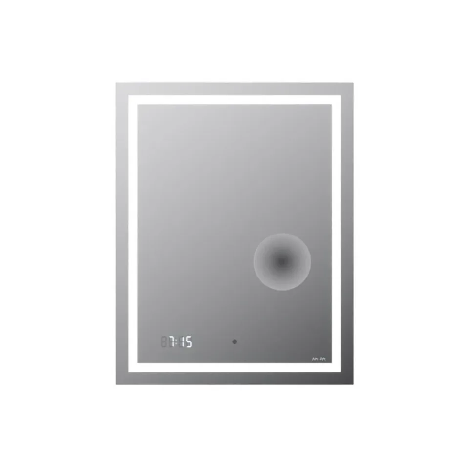 Зеркало AM.PM Gem 55 с Led подсветкой, часами и косметическим зеркалом