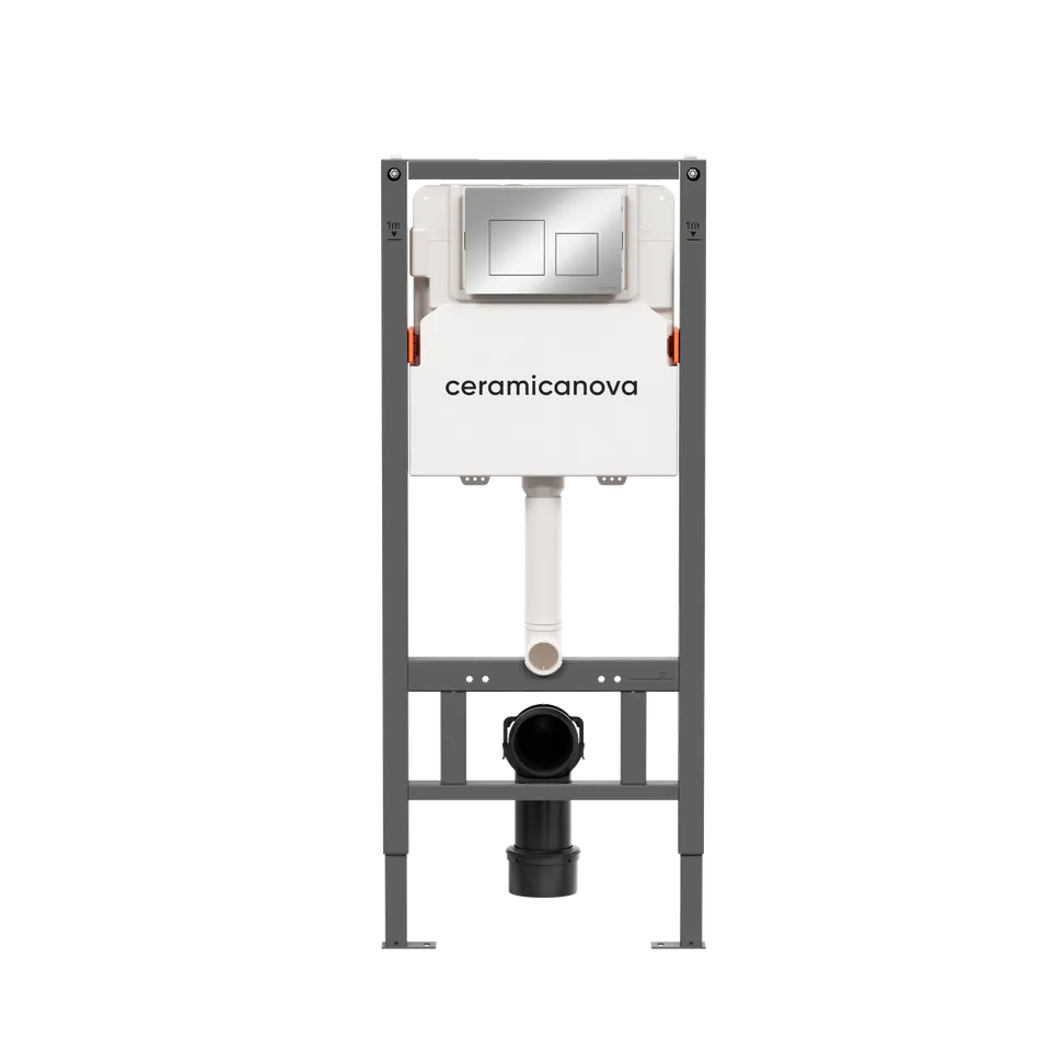 Инсталляция с кнопкой Ceramica Nova Баланс (Balance)/Квадрат (Square) CN121002CH