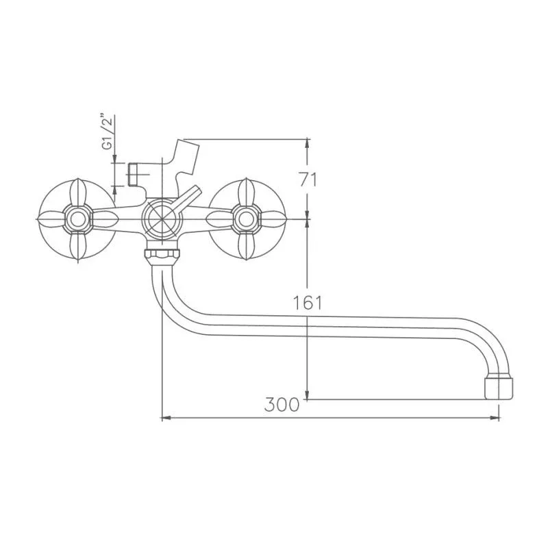 Смеситель Haiba HB2227-2 универсальный
