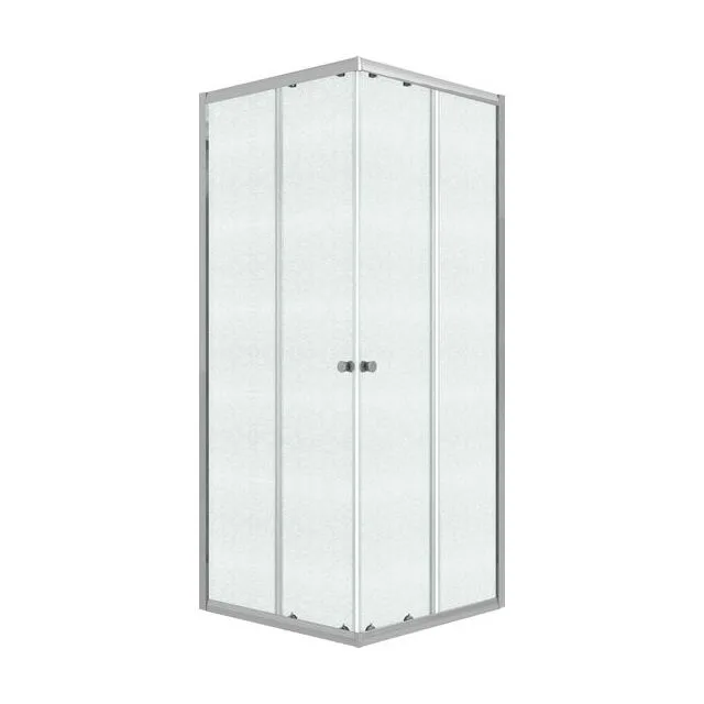 Душевое ограждение Niagara Eco NG-1009-14QMT (90х90х190) квадрат,раздвижное,хром,стекло матовое