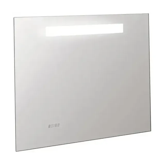 Зеркало Jacob Delafon Replay 80*65 с Led подсветкой, инфракрасный выключатель, часы