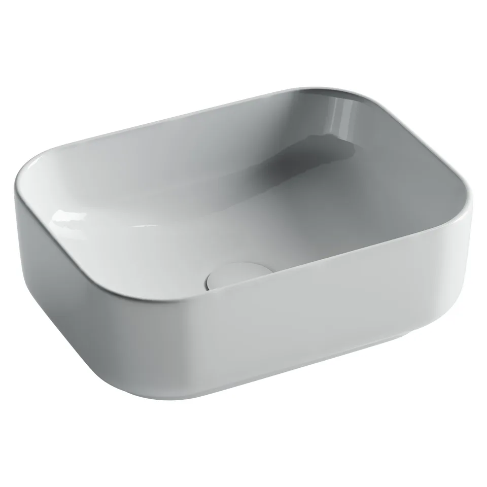 Раковина из сантехнического фарфора Ceramica Nova Элемент (Element) 40 см CN5042 накладная цвет белый