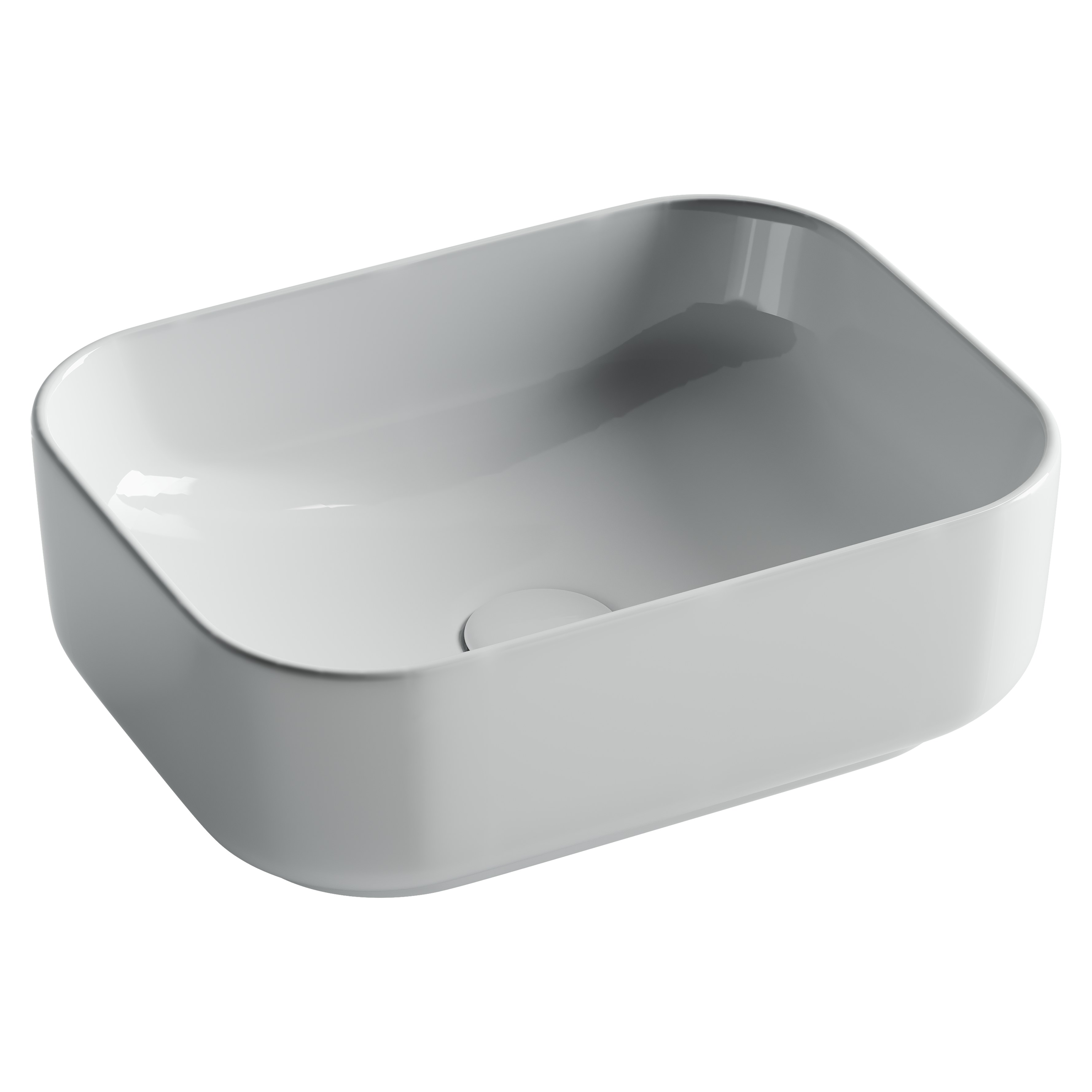 Раковина из сантехнического фарфора Ceramica Nova Элемент (Element) 40 см CN5042 накладная цвет белый