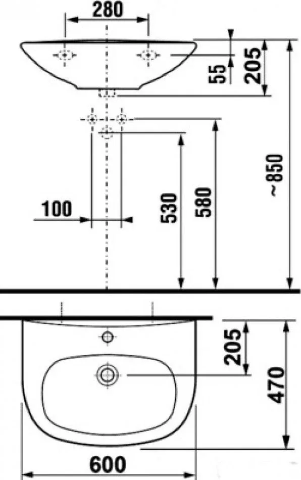 Раковина Jika Zeta 60*47