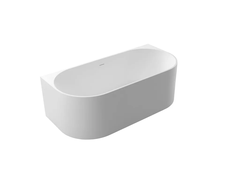 Ванна из искусственного камня Solid Surface CEZARES CZR-METAURO-WALL-170-80-55-SSB