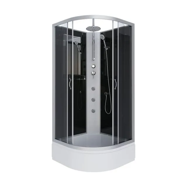 Душевая кабина Niagara Classic NG-3501-14BKTG (90х90х210) средний поддон(26см),стекло тонированное