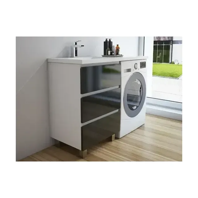 Тумба с раковиной напольная 3 ящика Эстет Dallas Luxe 130 65 L ФР-00002270