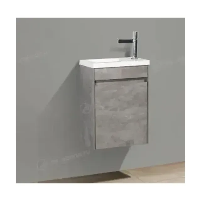 Тумба с раковиной BelBagno Пьетра (Pietra) Мини (Mini) 40 левая цемент штукатурка