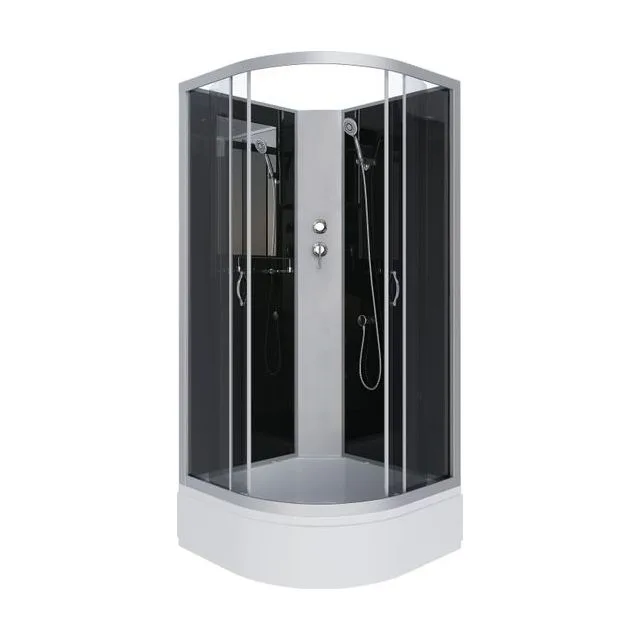 Душевая кабина Niagara Classic NG-3503-14BK (80х80х200) средний поддон(26см),стекло тонированное