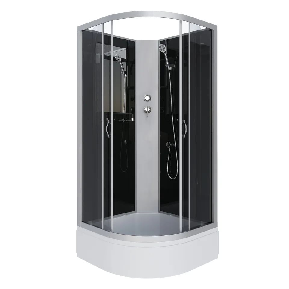Душевая кабина Niagara Classic NG-3502-14BK (100х100х200) средний поддон(26см),стекло тонированное,4 места