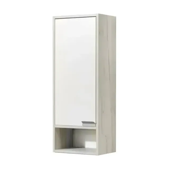 Шкаф - колонна AQUATON Флай 1-створчатый белый, дуб крафт левый 1A237903FAX1L