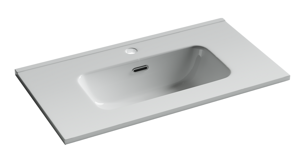 Раковина из сантехнического фарфора Ceramica Nova Компакт (Compact) 70 см CN7029 накладная цвет белый