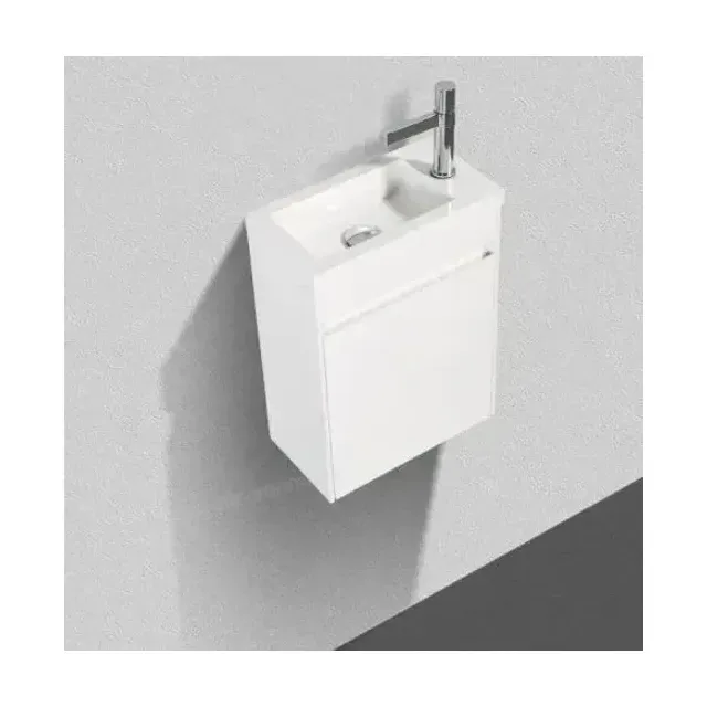 Тумба с раковиной BelBagno Пьетра (Pietra) Мини (Mini) 40 правая белый глянец