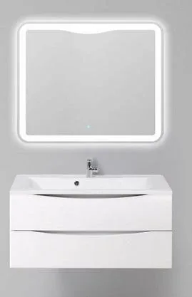 Комплект мебели BelBagno Марино (Marino) 100 белый глянец подвесной