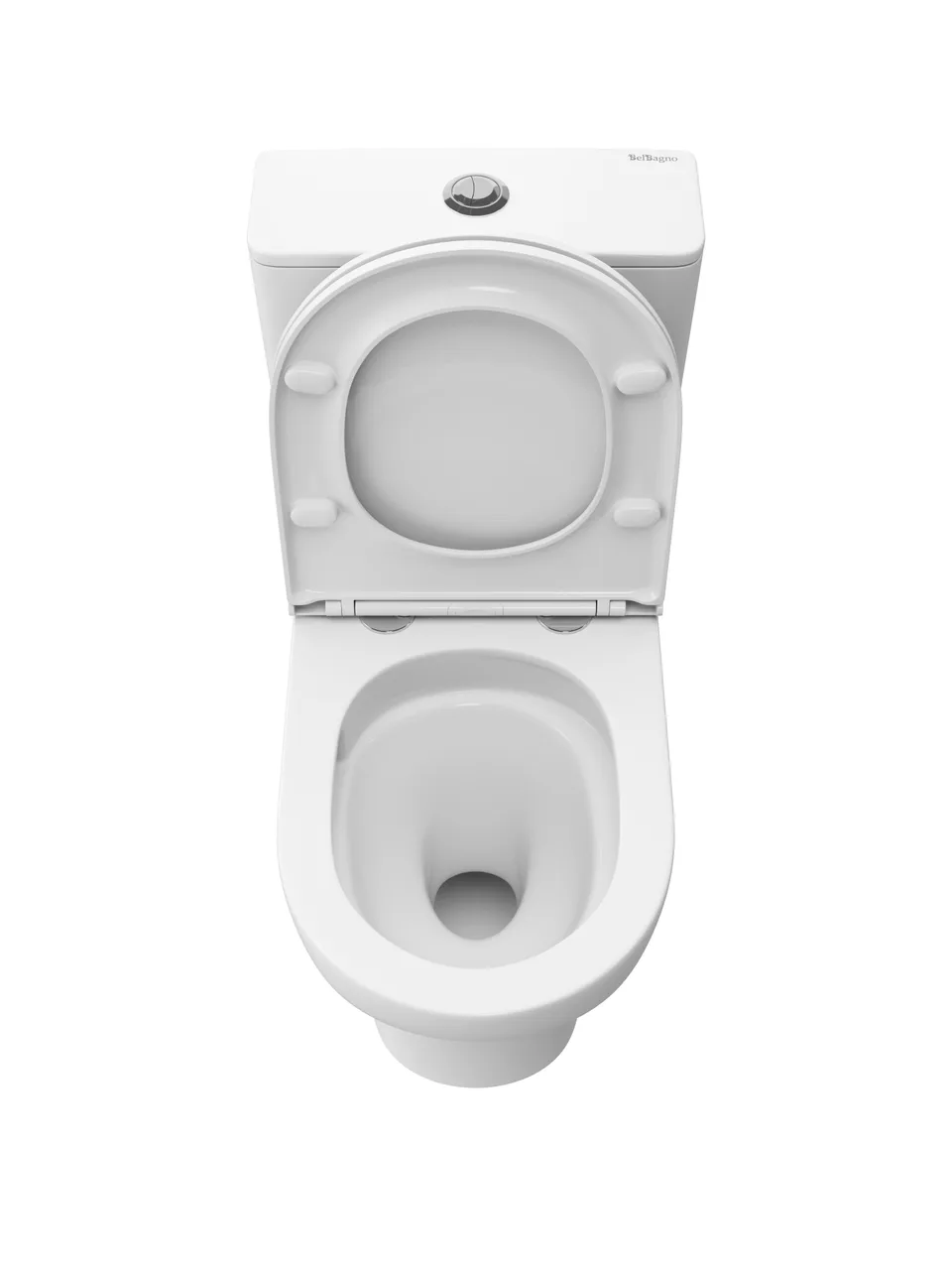 Унитаз-компакт с сиденьем и смывом TORNADO BelBagno LOUNGE-TOR-2 BB2802CP/T-TOR/SC