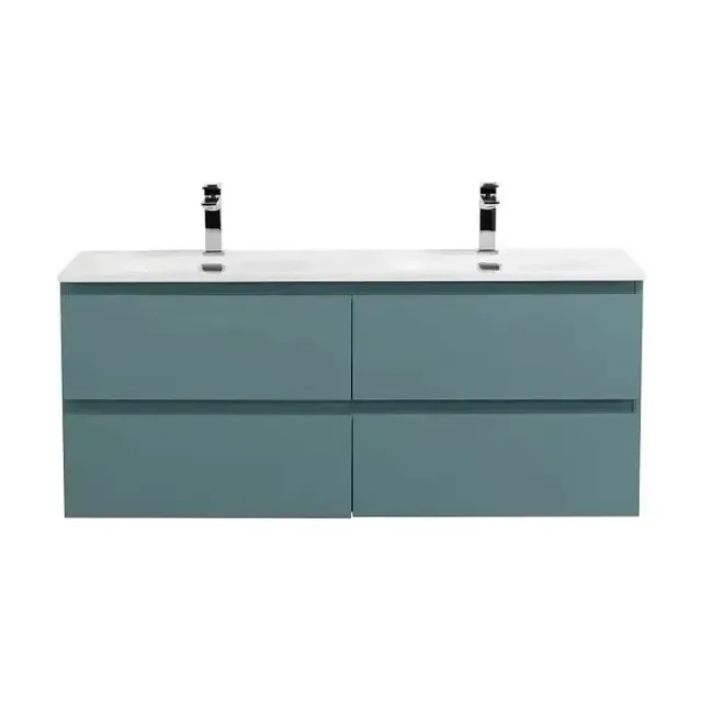 Тумба с раковиной BelBagno Крафт (Kraft) 120 с четырьмя ящиками голубая матовая (раковина BB-8099-120-2)