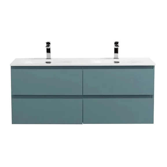 Тумба с раковиной BelBagno Крафт (Kraft) 120 с четырьмя ящиками голубая матовая (раковина BB-8099-120-2)