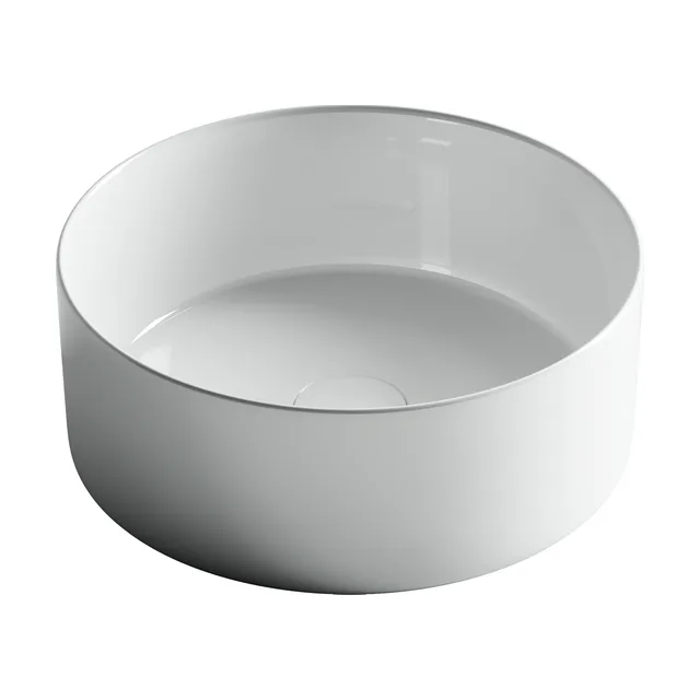 Раковина из сантехнического фарфора Ceramica Nova Элемент (Element) 36 см CN6032 накладная цвет белый
