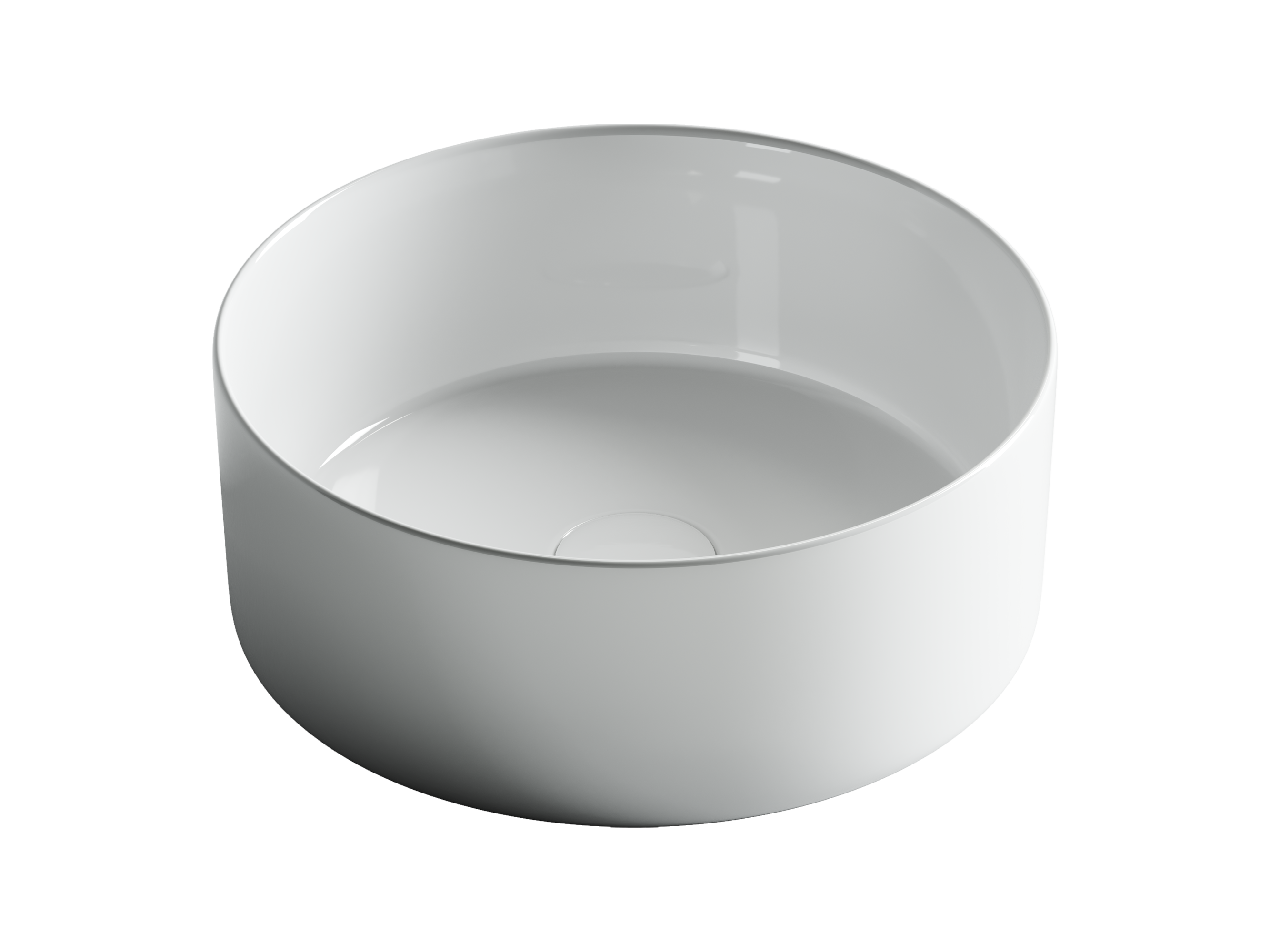 Раковина из сантехнического фарфора Ceramica Nova Элемент (Element) 36 см CN6032 накладная цвет белый
