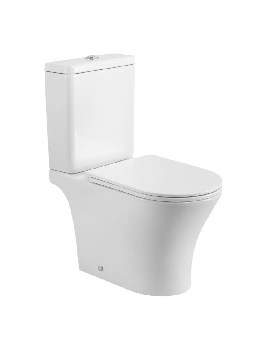 Унитаз-компакт безободковый со смывом TORNADO BelBagno ACQUA-TOR BB2801CP-TOR/SC/BB2801T
