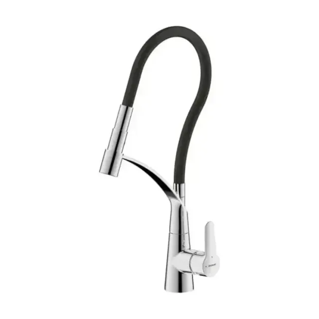 Смеситель Bravat F7420453CP для кухни с гибким изливом, хром