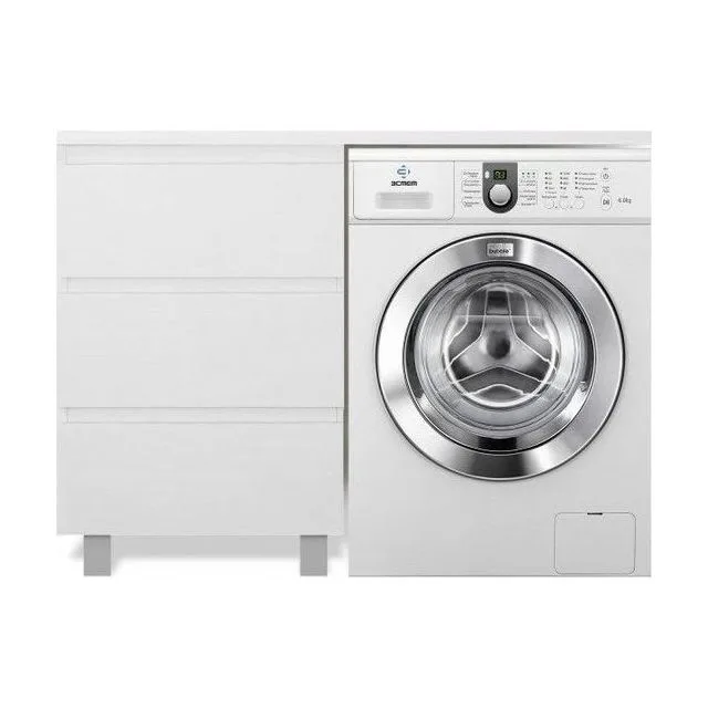 Тумба с раковиной Эстет Dallas Luxe 150 L напольная 3 ящика белая ФР-00009683