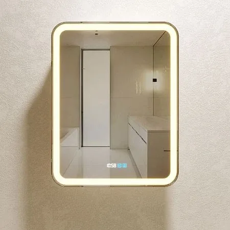 Зеркало-шкаф Silver Mirrors Фиджи 50 R сенсорный выключатель с Led-подсветкой и часами