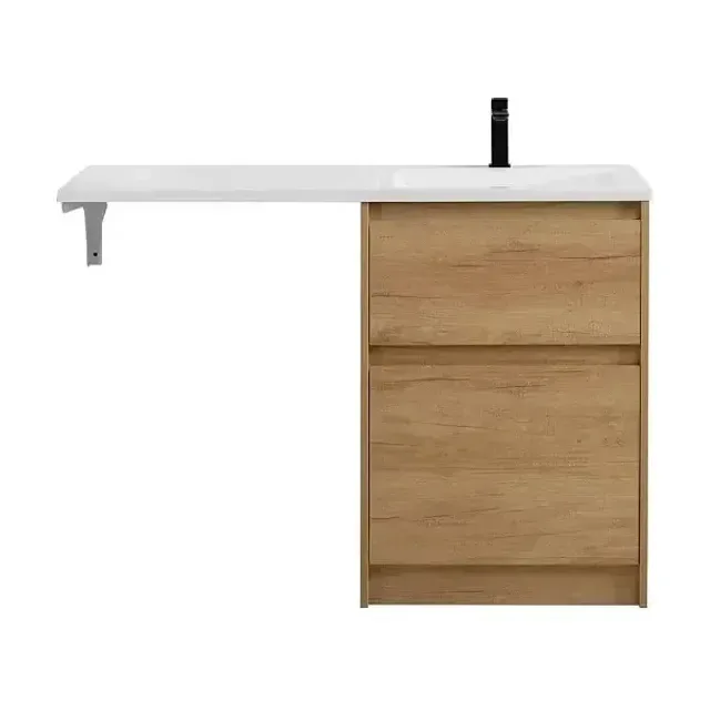 Тумба с раковиной BelBagno Крафт (Kraft) LVD 120 правая под стиральную машину натуральный дуб Небраска