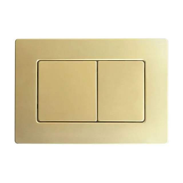 Кнопка смыва Veconi FLUSH V9, FLV9-G, 237х159х6, нержавеющая сталь, золото брашинг