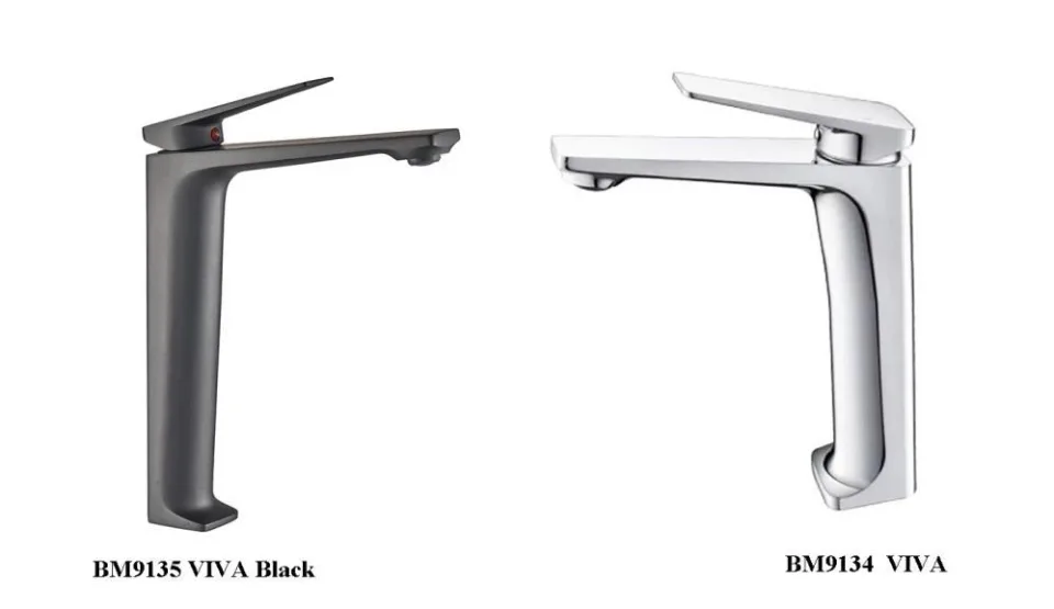 Смеситель Boch Mann Viva Black CK-21E1XLВ для раковины черный матовый
