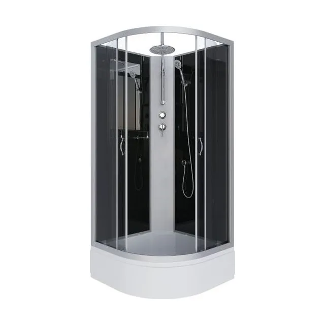 Душевая кабина Niagara Classic NG-3503-14BKT (80х80х210) средний поддон(26см),стекло тонированное