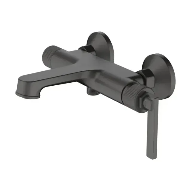 Смеситель Haiba HB60797-3 для ванны и душа оружейная сталь